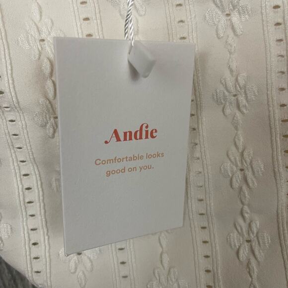 Andie Swim The 90s High Waisted Bottom in Coco‎ Cream Size XL NWT - Picture 8 of 8